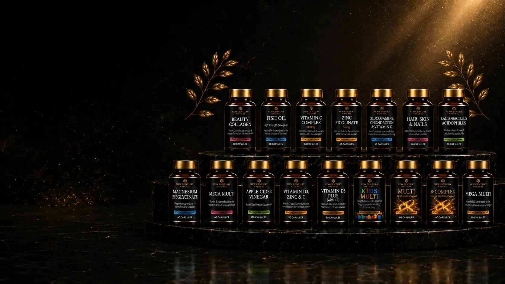 New Century Natural premium supplement collection