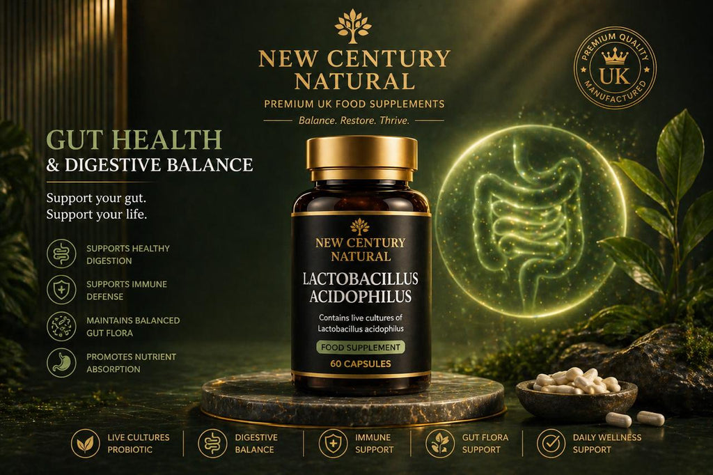 New Century Natural Probiotic Lactobacillus Acidophilus 4 Billion – 60 Capsules