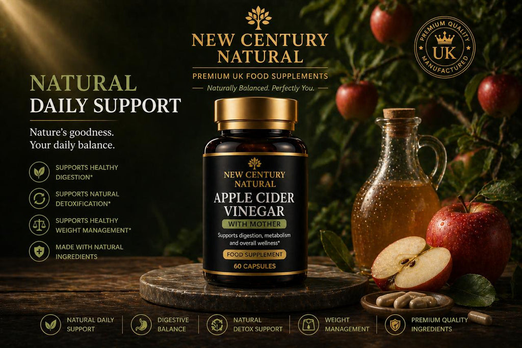 New Century Natural Apple Cider Vinegar – 120 Capsules
