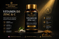 New Century Natural Vitamin D3, Zinc & C – Immune & Wellness Support | 90 Capsules