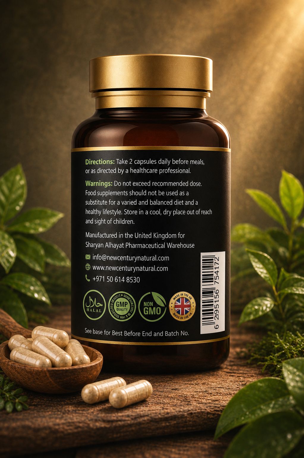 New Century Natural Probiotic Lactobacillus Acidophilus 4 Billion – 60 Capsules