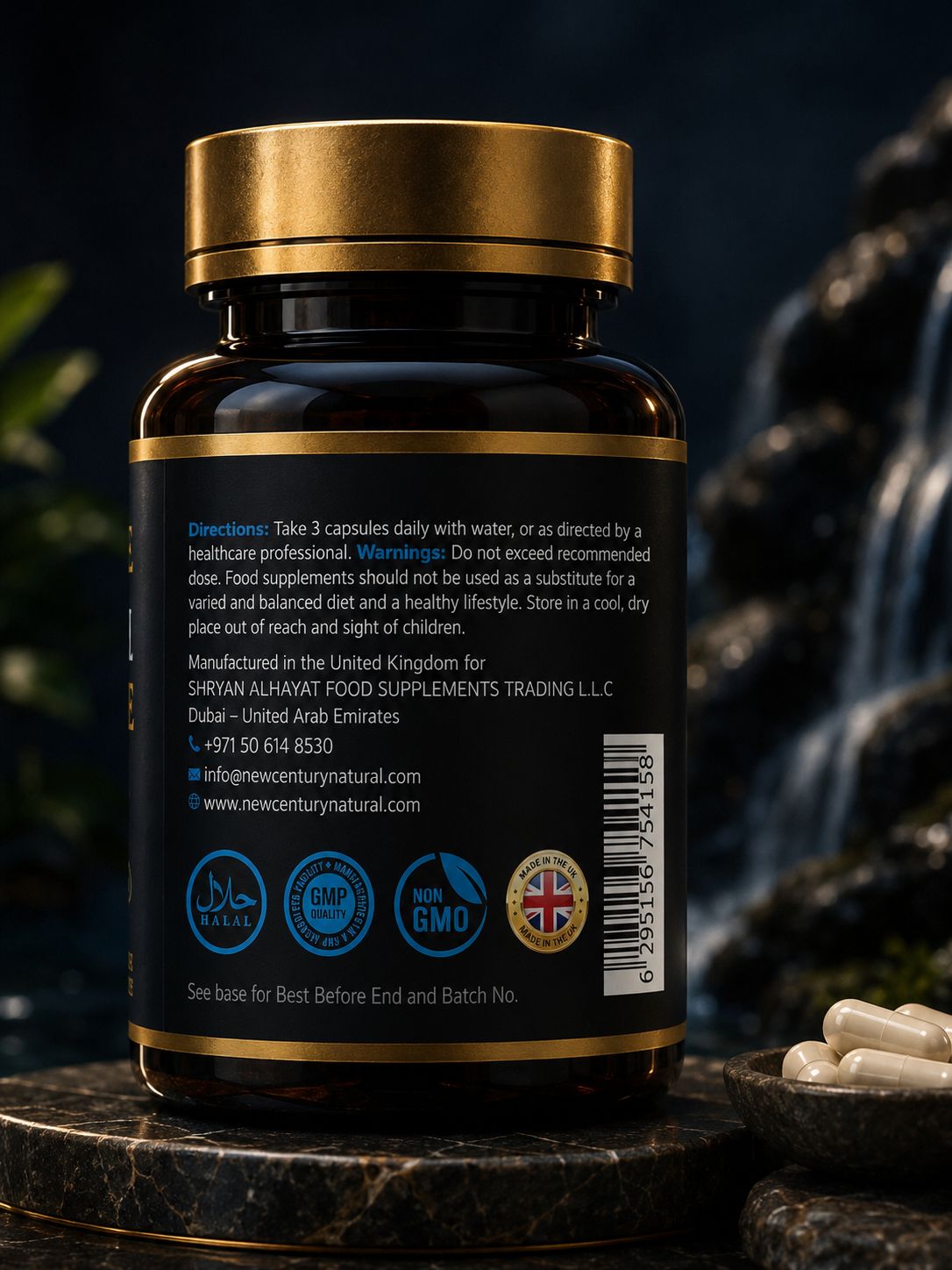 New Century Natural Magnesium Bisglycinate 60 Capsules