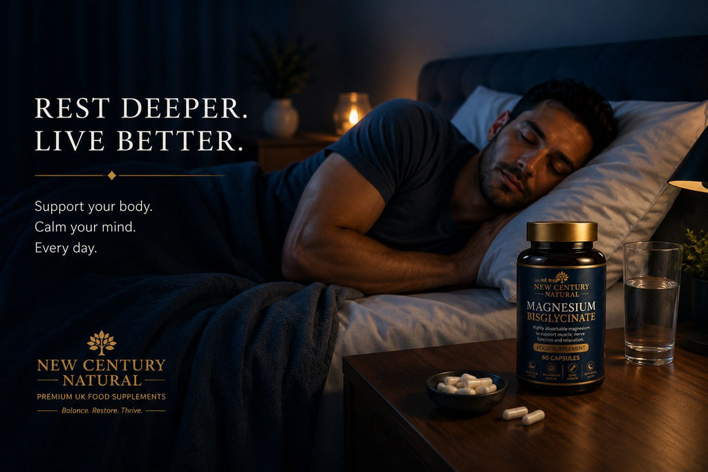 New Century Natural Magnesium Bisglycinate 60 Capsules
