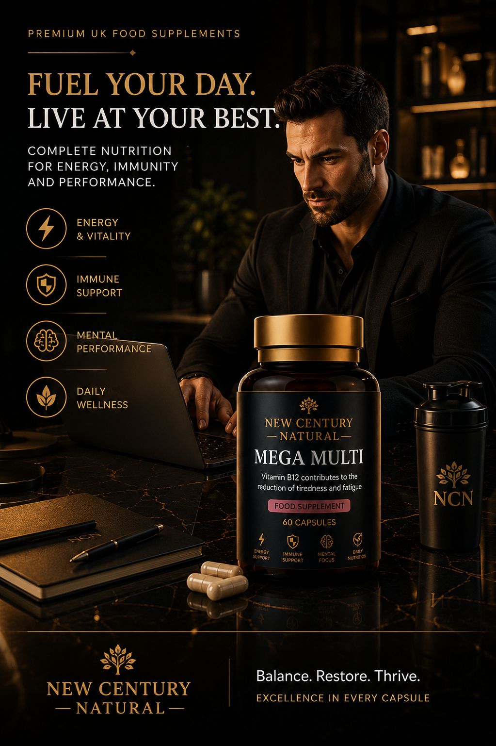New Century Natural Mega Multi – 60 Capsules