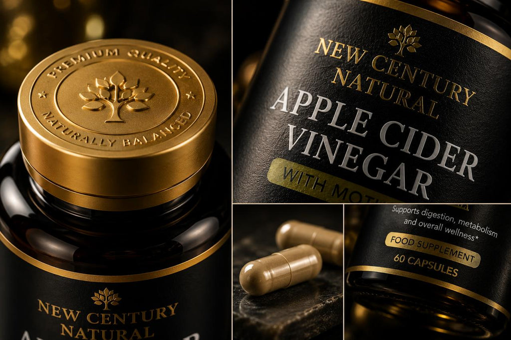 New Century Natural Apple Cider Vinegar – 120 Capsules