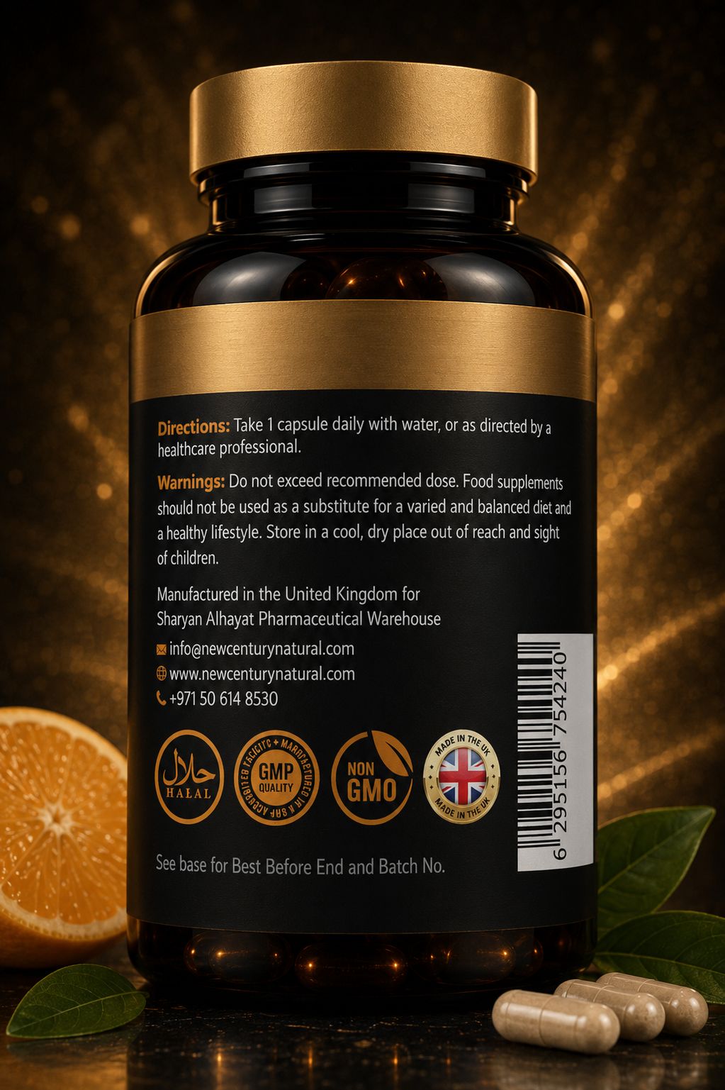 New Century Natural Vitamin C Complex 1000mg – 60 Capsules