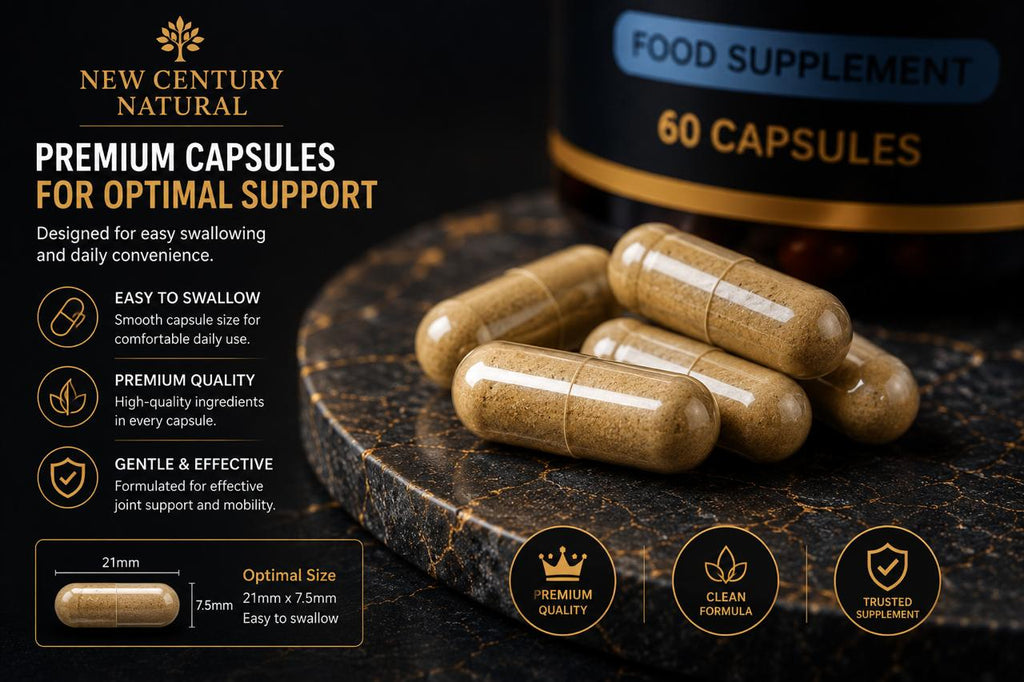 New Century Natural Glucosamine, Chondroitin & Vitamin C – 60 Capsules